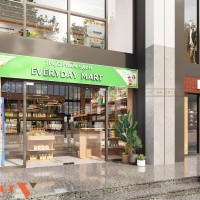 Thiết kế siêu thị EVERYDAY MART 46,5m2 tại Feliz Home Hoàng Mai